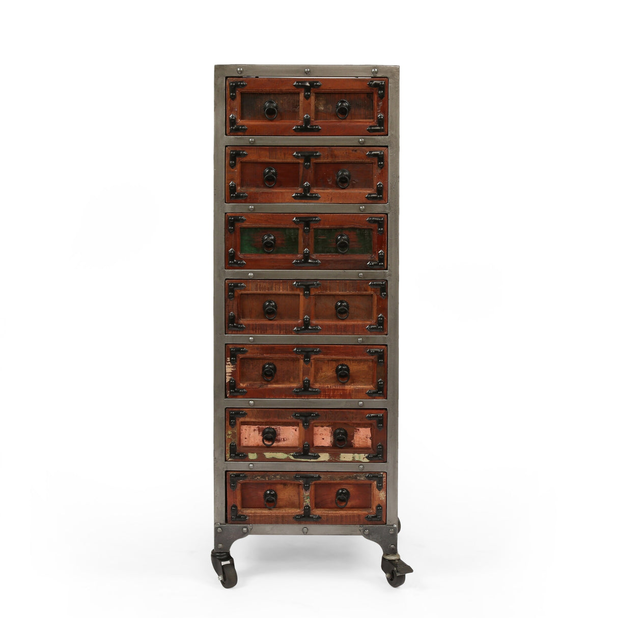 Muntz Handcrafted Boho Wooden 7-drawer Chest by Christopher Knight Home