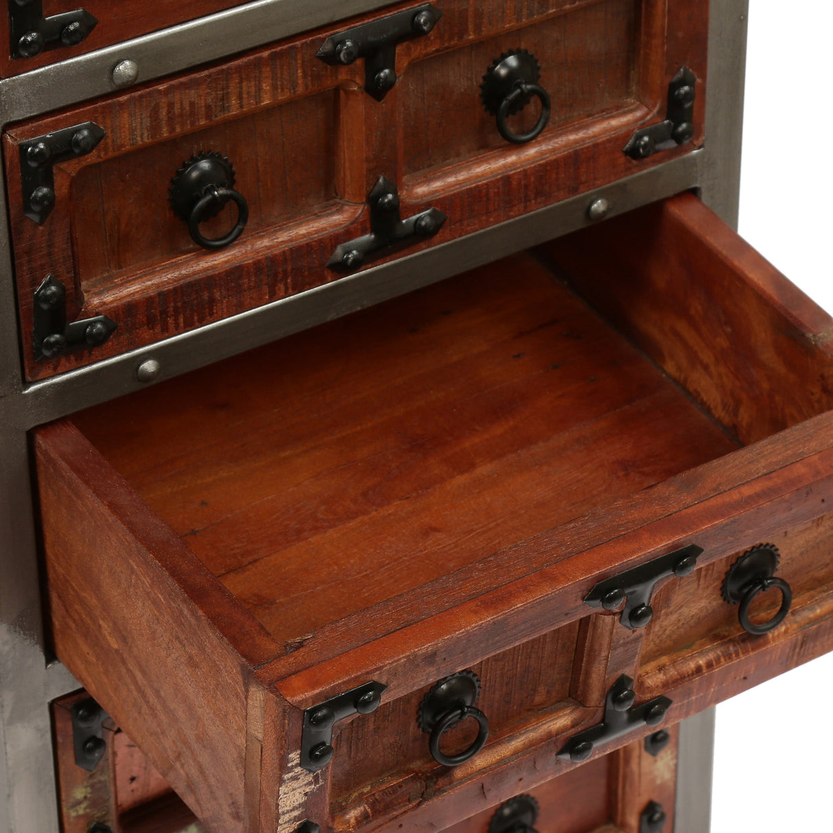 Muntz Handcrafted Boho Wooden 7-drawer Chest by Christopher Knight Home