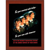 Mural Female Marines-VINAPP116560 Print 26.25"x19.75" by Vintage Apple Collection