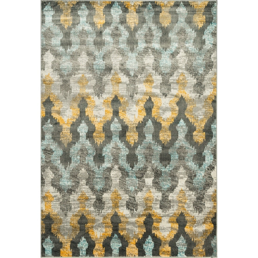 Murano Vintage Trellis Multi-Colored Soft Pile Rug - multi - 5'3 x 7'6