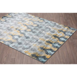 Murano Vintage Trellis Multi-Colored Soft Pile Rug - multi - 5'3 x 7'6
