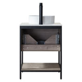 Murcia 24" Vanity with Countertop and vessel sink With Mirror