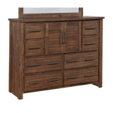 Murdock Vintage Bourbon 2-piece Panel Bedroom Set with Dresser