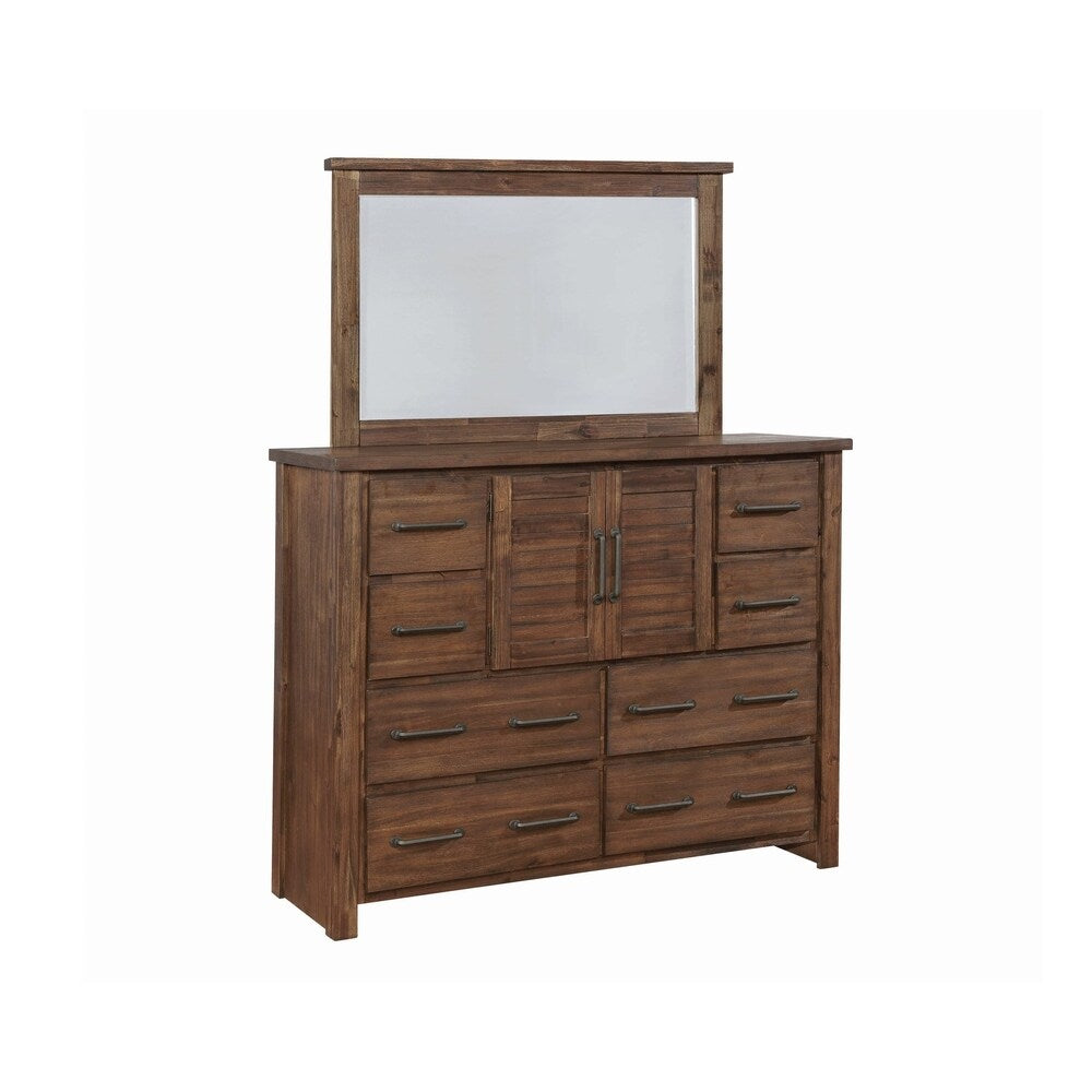 Murdock Vintage Bourbon 2-piece Panel Bedroom Set with Dresser