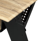 Music Desk Workstation with Pullout Keyboard Tray, Cable Management