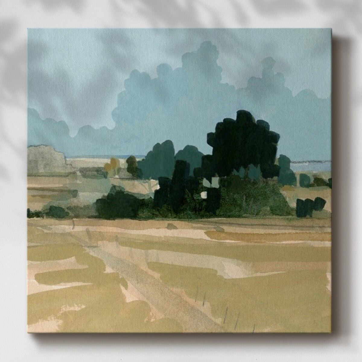 Muted Distant Shoreline II-Gallery Wrapped Canvas