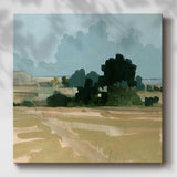 Muted Distant Shoreline II-Gallery Wrapped Canvas