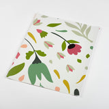Muted Garden Spring - Colorful Floral Removable Peel and Stick Canvas Texture Wallpaper