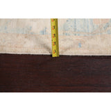 Muted Geometric Authentic Oushak Turkish Area Rug Wool Handmade - 9'0" x 11'10"