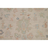 Muted Oushak Turkish Area Rug Handmade Wool Carpet - 9'1" x 11'10"
