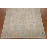 Muted Oushak Turkish Area Rug Handmade Wool Carpet - 9'1" x 11'10"