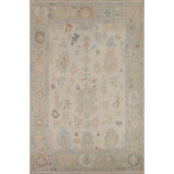 Muted Oushak Turkish Area Rug Handmade Wool Carpet - 9'1" x 11'10"