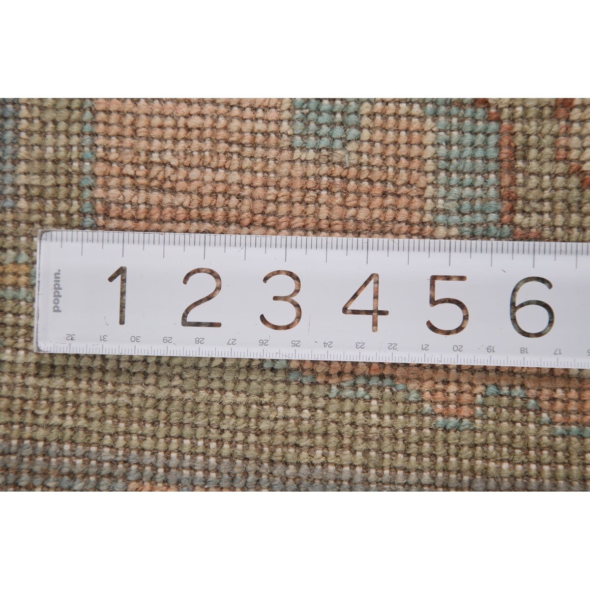 Muted Oushak Turkish Area Rug Handmade Wool Carpet - 9'1" x 11'10"