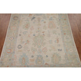 Muted Oushak Turkish Area Rug Handmade Wool Carpet - 9'1" x 11'10"
