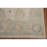 Muted Oushak Turkish Area Rug Handmade Wool Carpet - 9'1" x 11'10"
