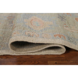 Muted Oushak Turkish Area Rug Handmade Wool Carpet - 9'1" x 11'10"