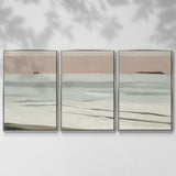 Muted Tonal Horizon II - Multi Piece Framed Canvas