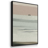Muted Tonal Horizon II - Multi Piece Framed Canvas