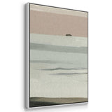 Muted Tonal Horizon II - Multi Piece Framed Canvas