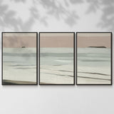 Muted Tonal Horizon II - Multi Piece Framed Canvas