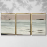 Muted Tonal Horizon II - Multi Piece Framed Canvas
