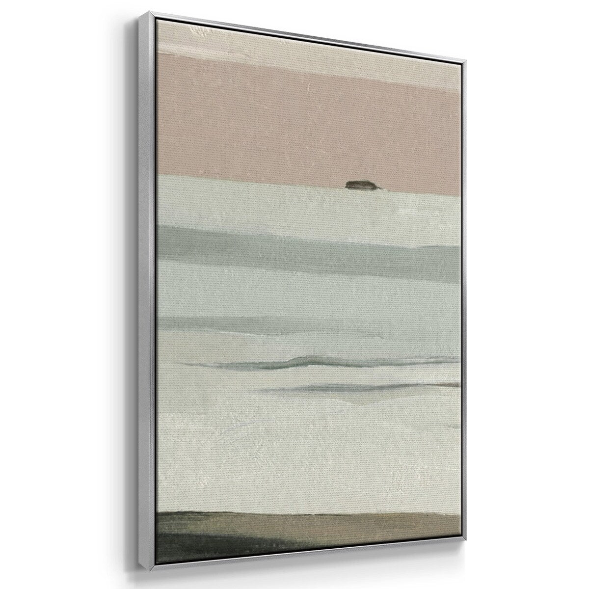 Muted Tonal Horizon II - Multi Piece Framed Canvas