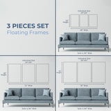 Muted Tonal Horizon II - Multi Piece Framed Canvas