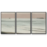 Muted Tonal Horizon II - Multi Piece Framed Canvas