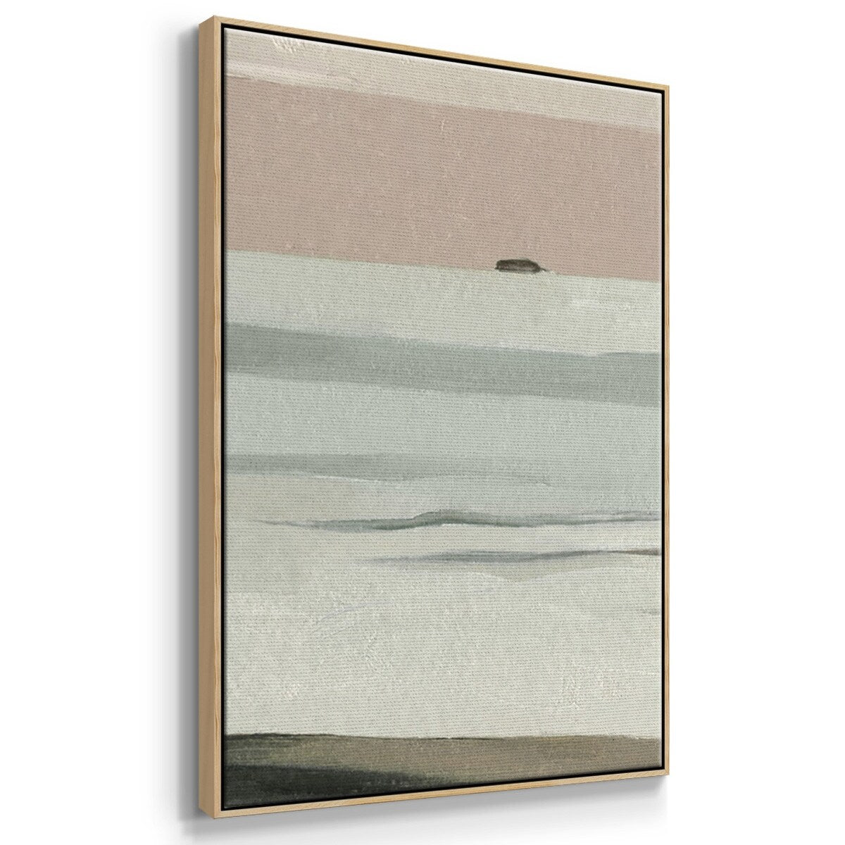 Muted Tonal Horizon II - Multi Piece Framed Canvas