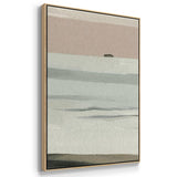 Muted Tonal Horizon II - Multi Piece Framed Canvas
