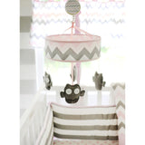 My Baby Sam Pink Chevron Baby Mobile