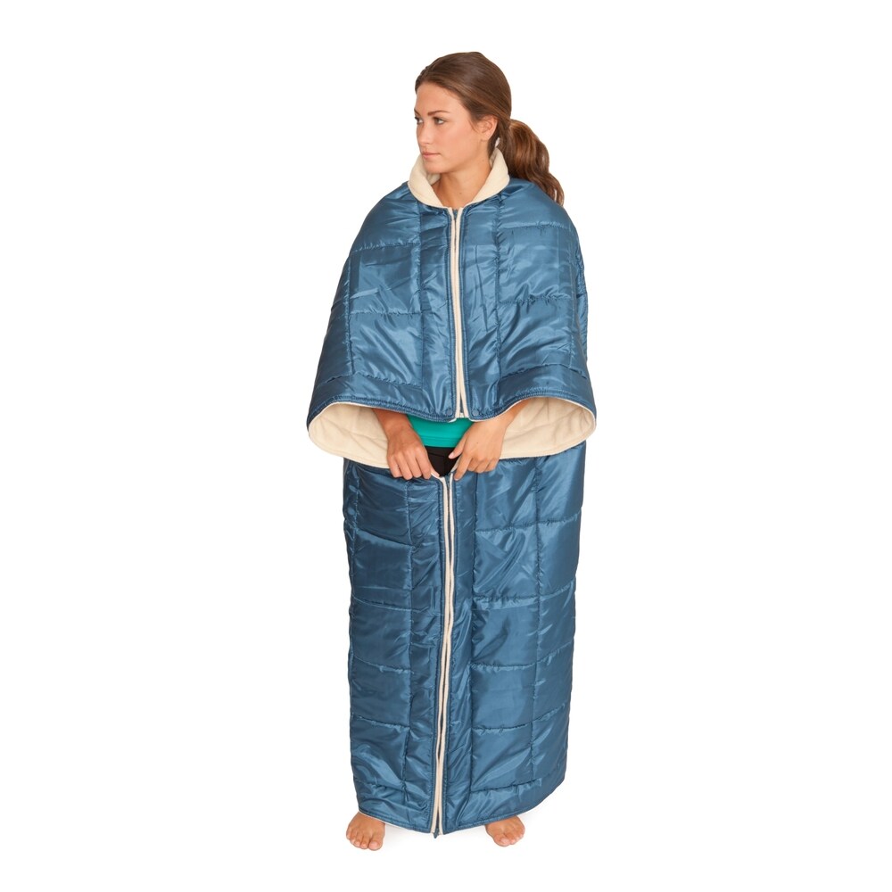 My Cozy Couch Blanket Wrap 3-in-1 Lounging Blanket Wrap with Arm Sleeves