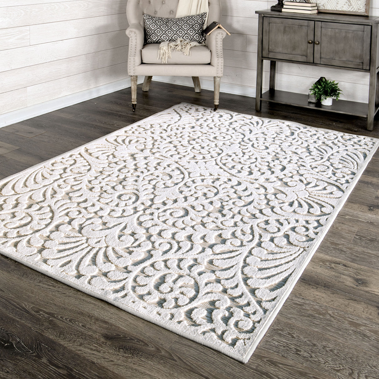 My Texas House Bluebonnets High Low Indoor Outdoor Area Rug
