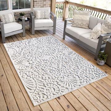My Texas House Bluebonnets High Low Indoor Outdoor Area Rug