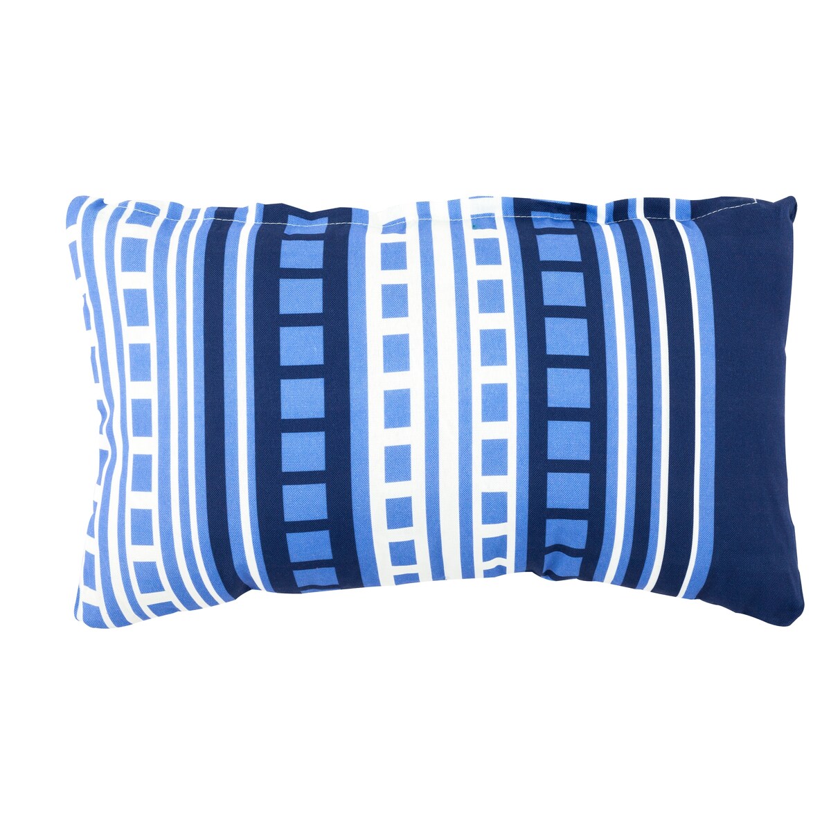 Entryways Mykonos Blue Outdoor Pillow 12 in. x 20 in.