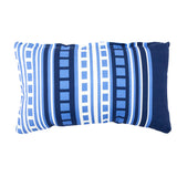 Entryways Mykonos Blue Outdoor Pillow 12 in. x 20 in.