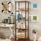 Myra Vintage Industrial Modern Rustic Bookcase by iNSPIRE Q Classic