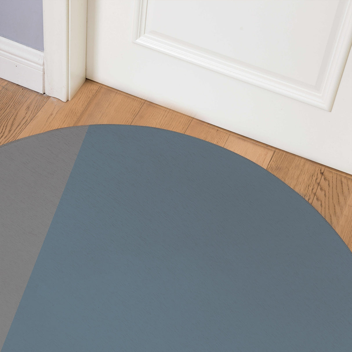 NAUTICAL GEO BLUE & GREY Indoor Door Mat By Greg Conte