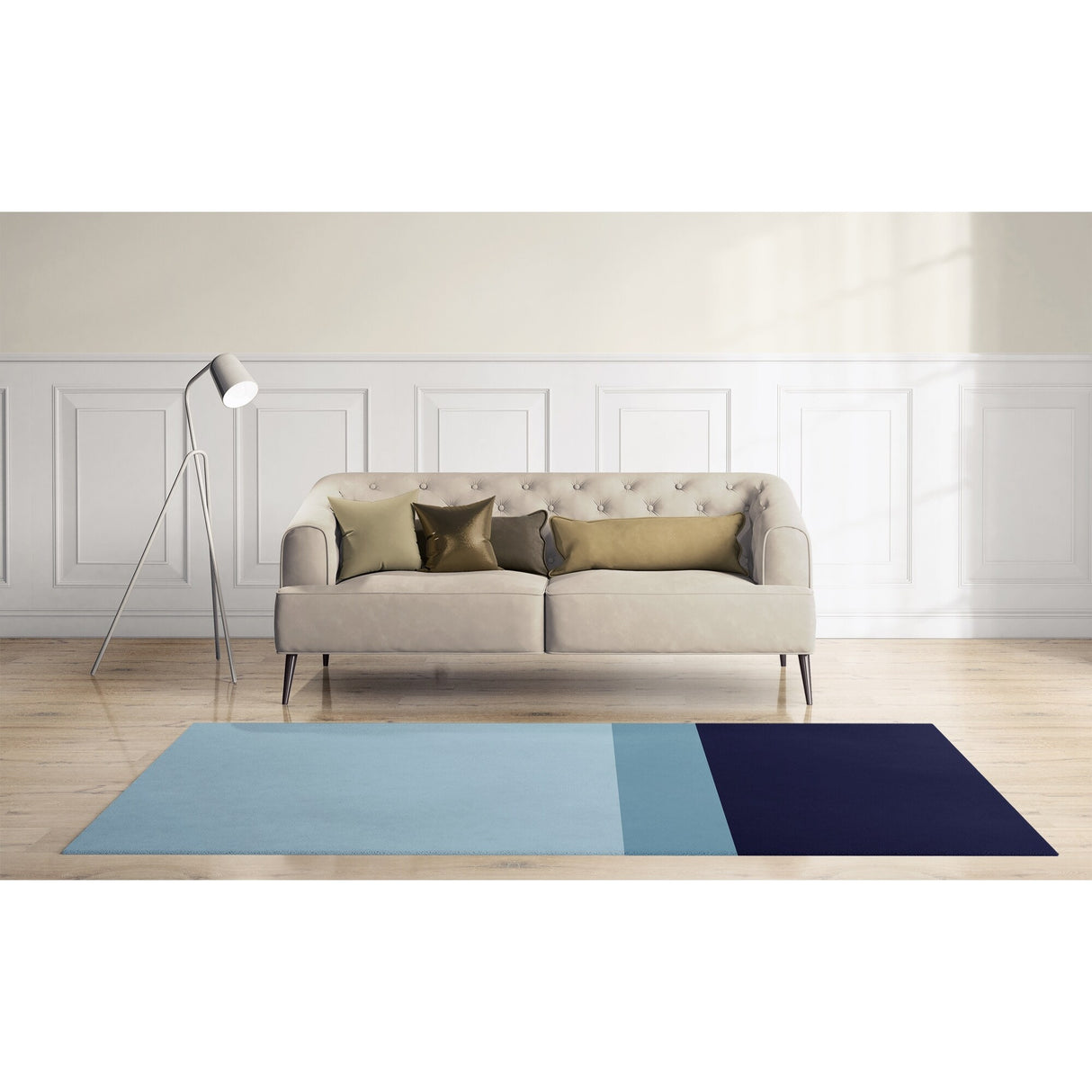 NAUTICAL HORIZON BOYS BLUE Area Rug By Kavka Designs