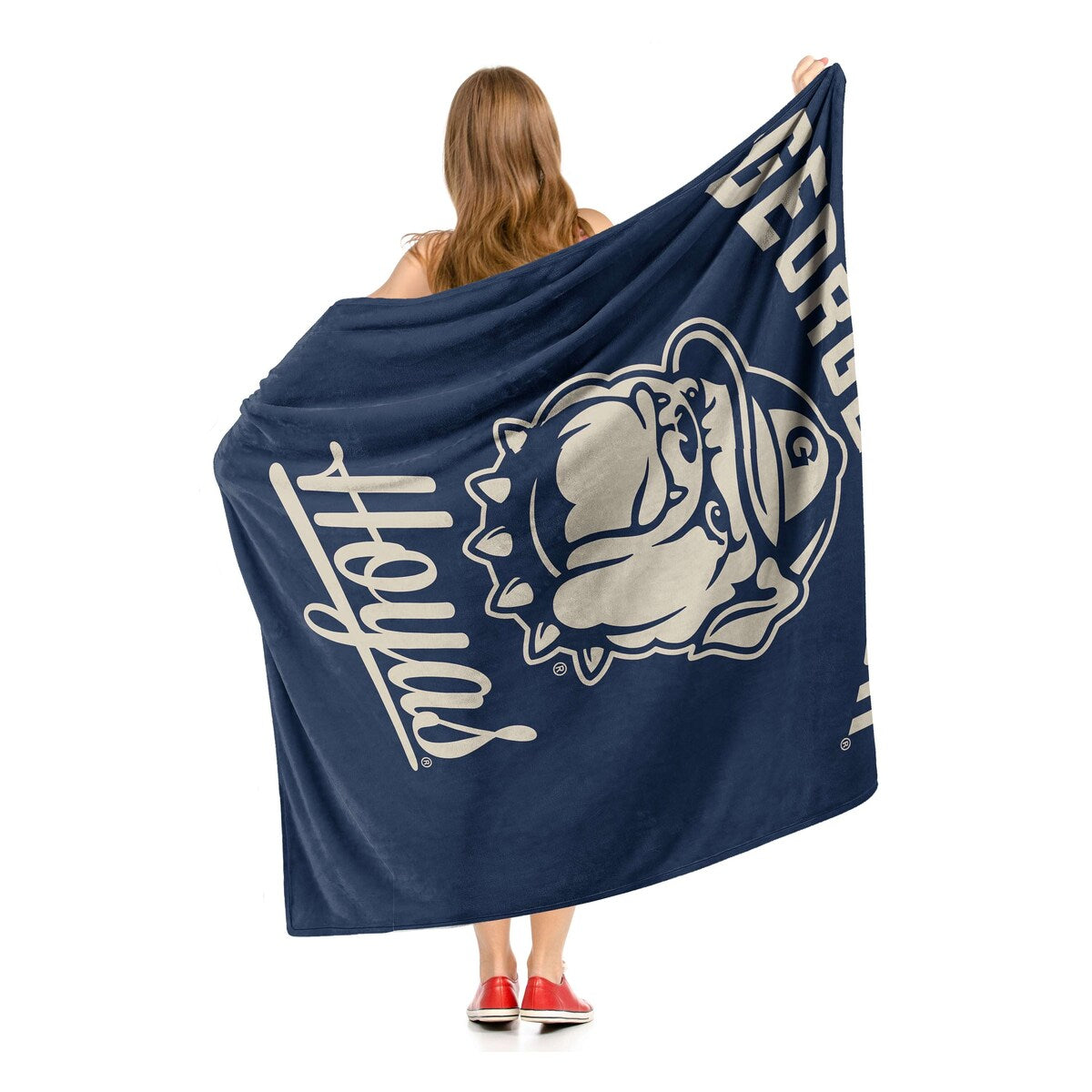 NCAA Georgetown Alumni Silk Touch Throw