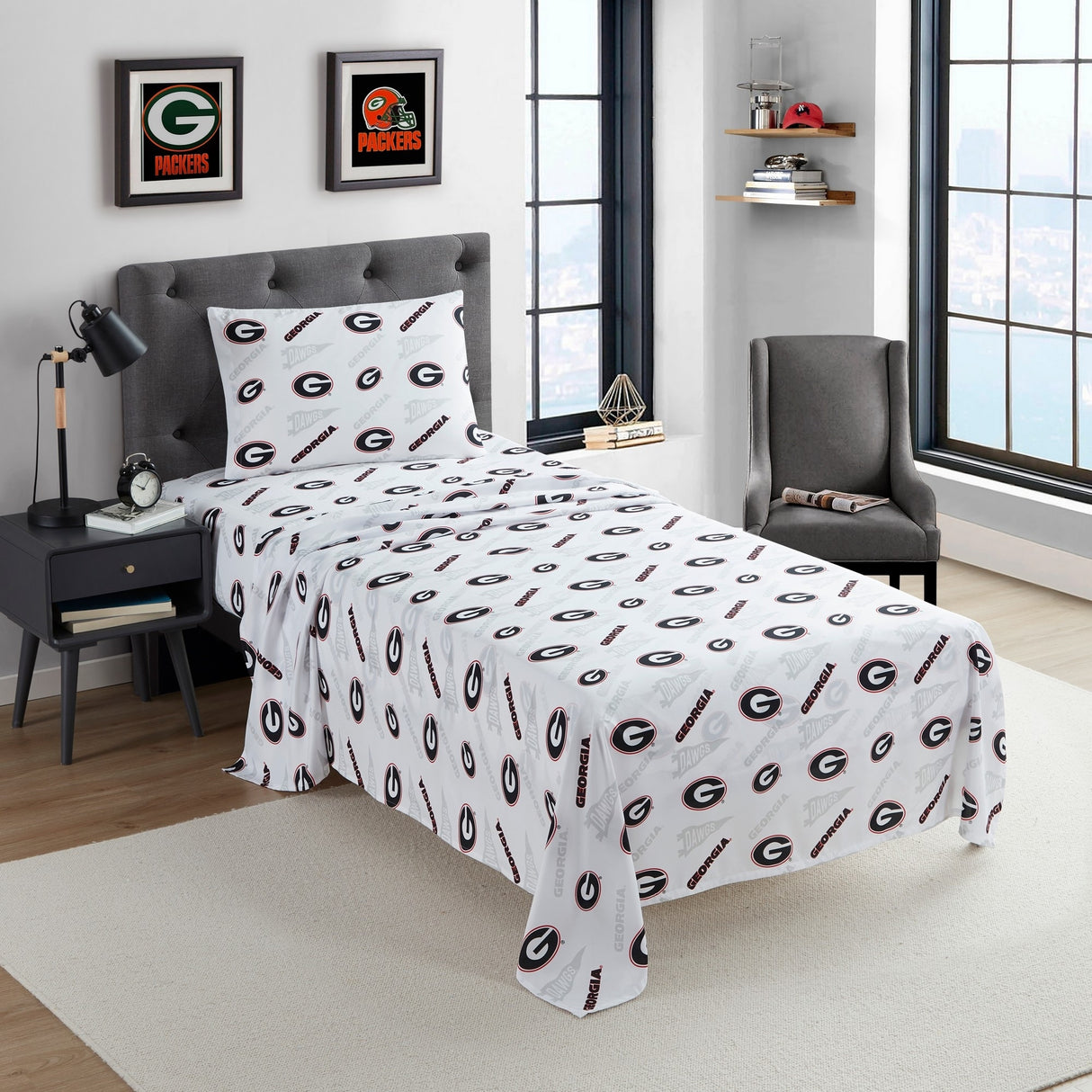 NCAA Officially Licenced Georgia Bulldogs Sheet Set