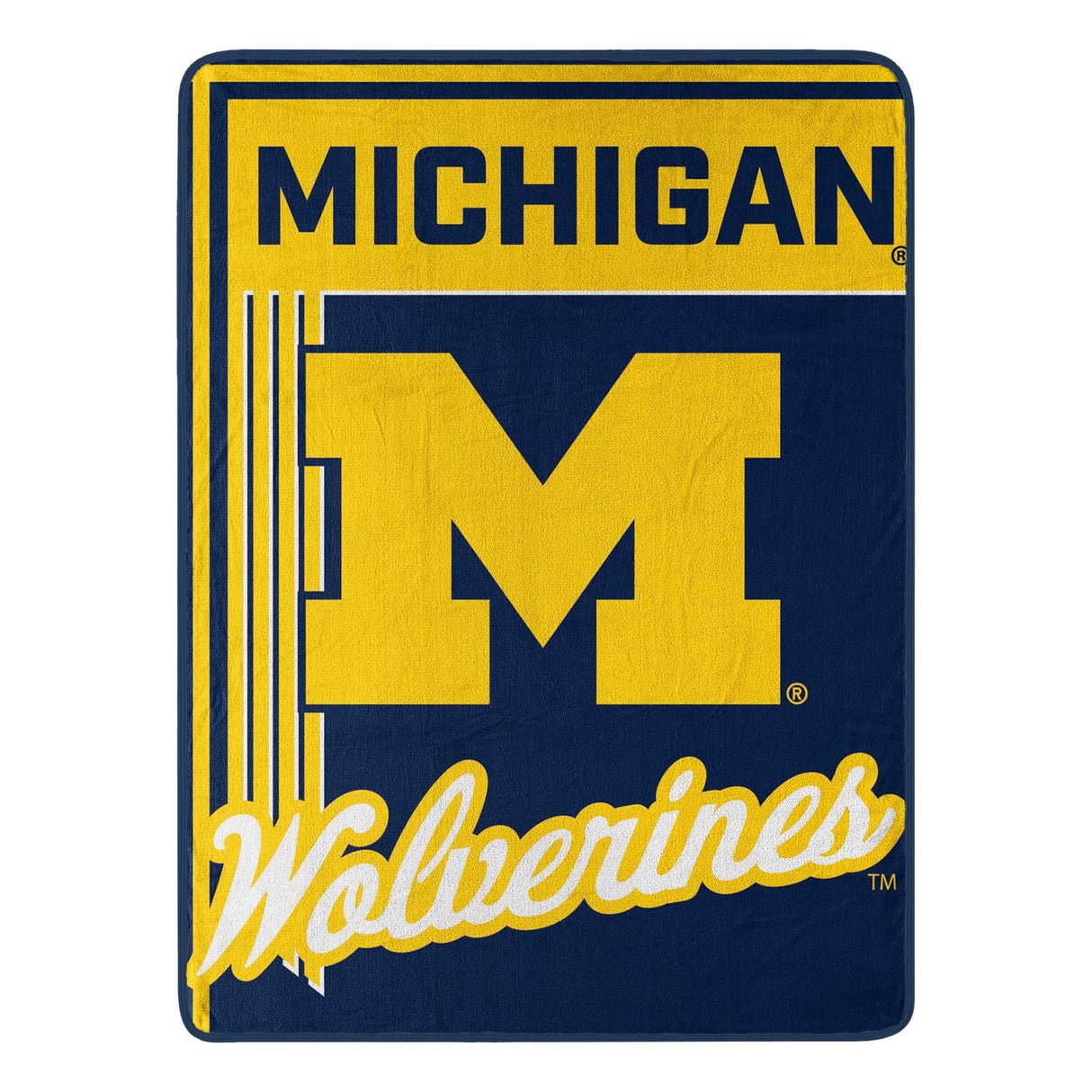 NCAA Michigan Wolverines 46" x 60" Microfiber Throw Blanket