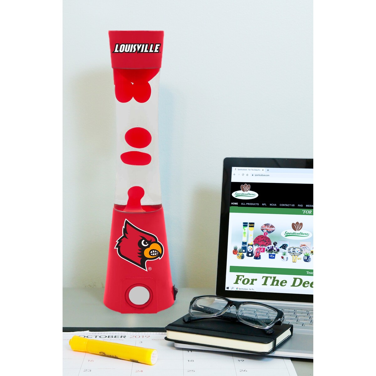 NCAA Team Pride Magma Lamp Speaker Louisville Cardinals - Louisville Cardinals