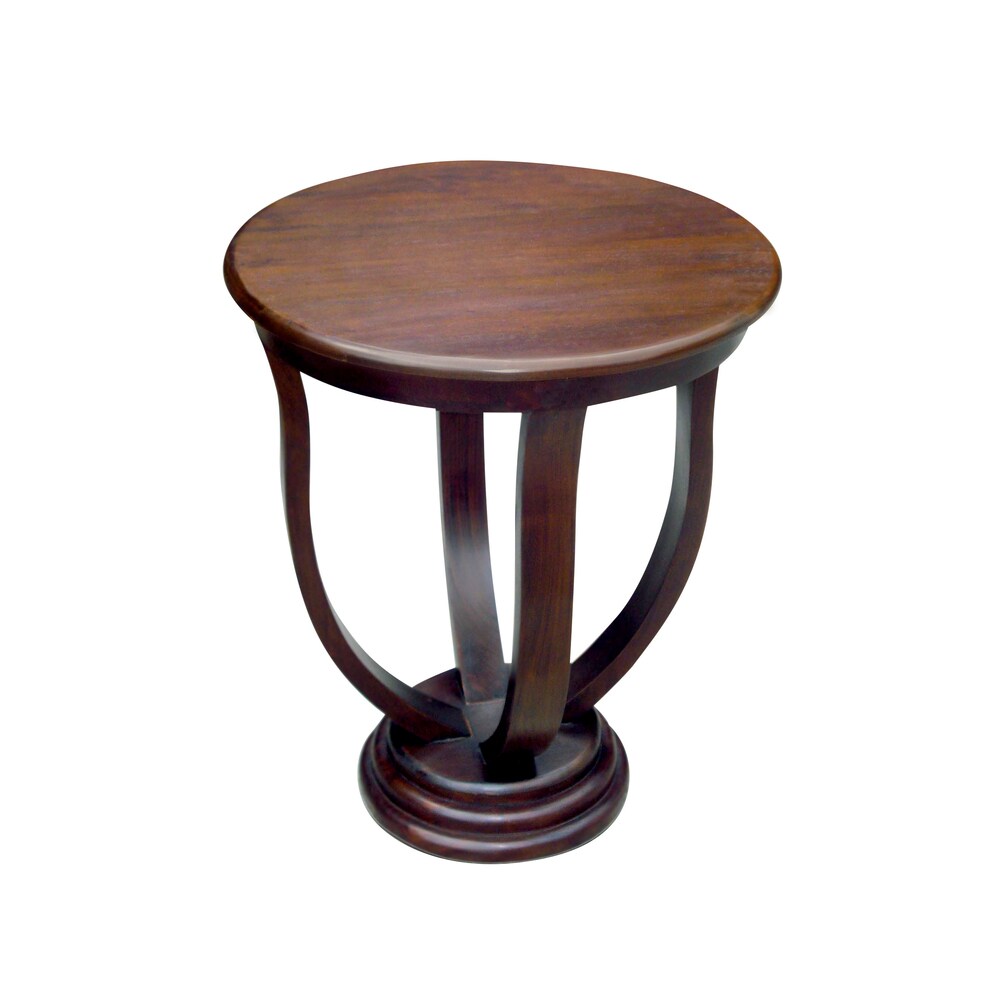 Handmade NES Rose Solid Mahogany 24-inch Side / End Table (Indonesia)