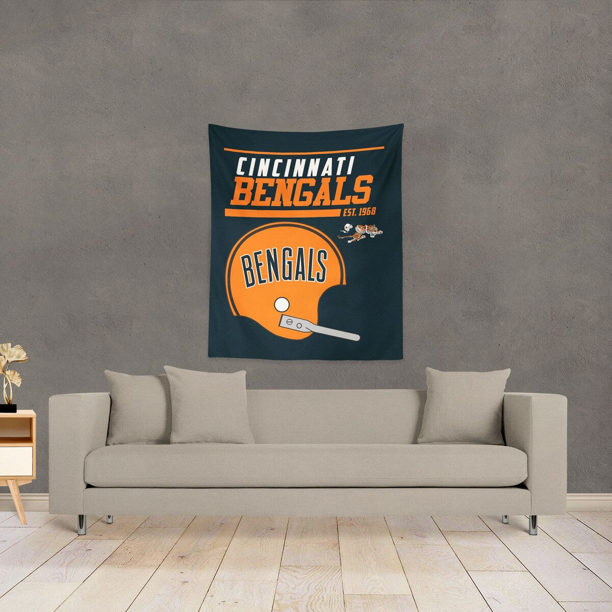 NFL Cincinnati Bengals 40 YD Dash Legacy Wall Hanging - 34"x40"