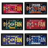 NFL Wall/Desk Analog Clock, #1 Fan with Team Logo - Baltimore Ravens