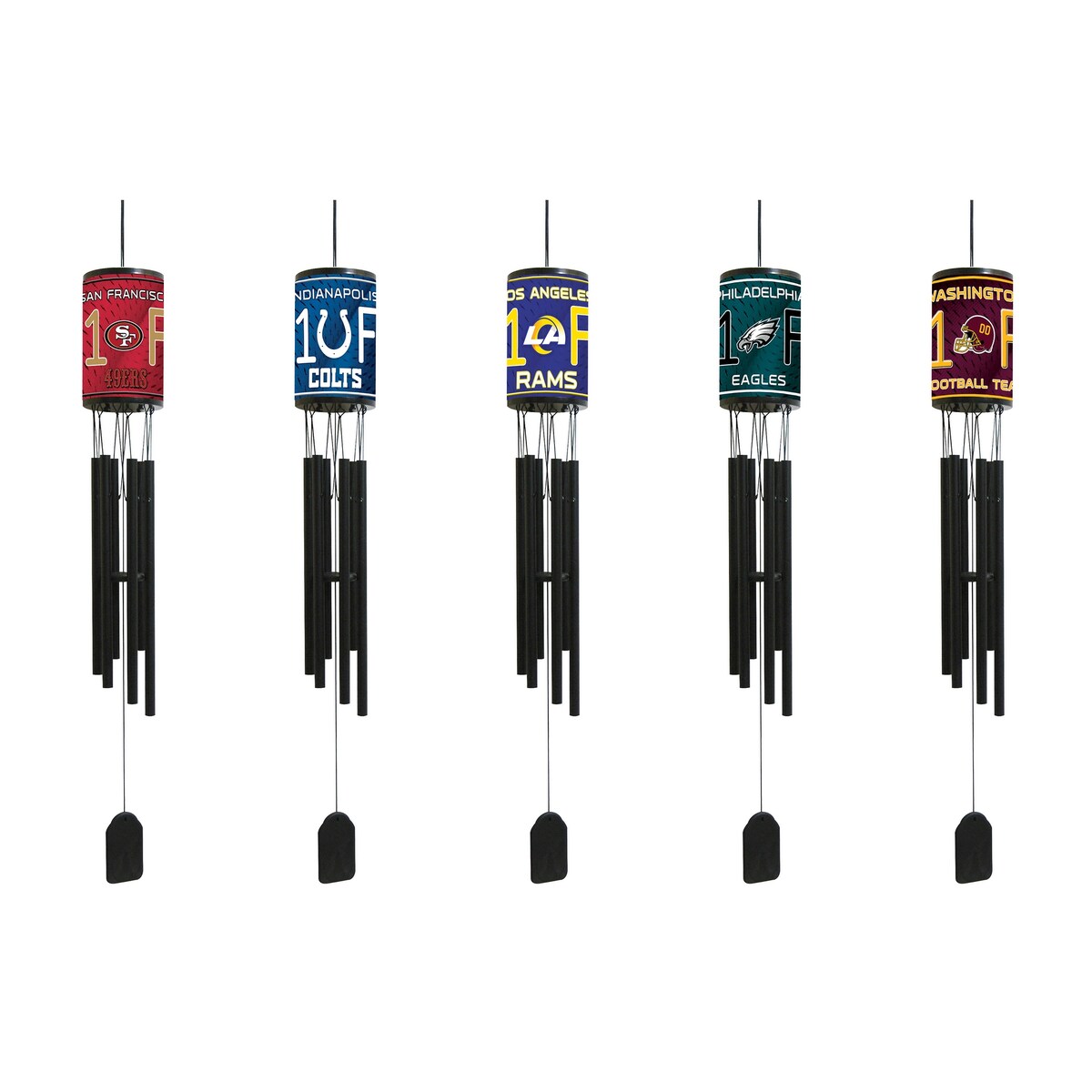 NFL Wind Chime, #1 Fan with Team Logo, Philadelphia Eagles