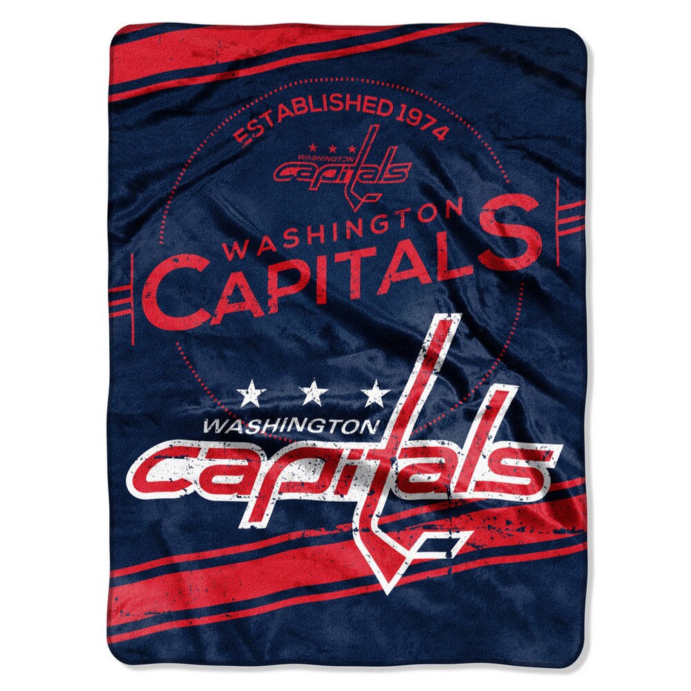 NHL 801 Capitals Stamp Raschel Throw