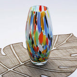 NOVICA Carnival Confetti, Handblown Recycled glass vase (9 inch)