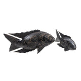 NOVICA Handmade Koi Fish Wood Statuettes (Pair)